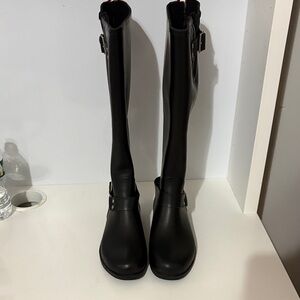 Steve Madden Sleek Black Over the Knee Boots